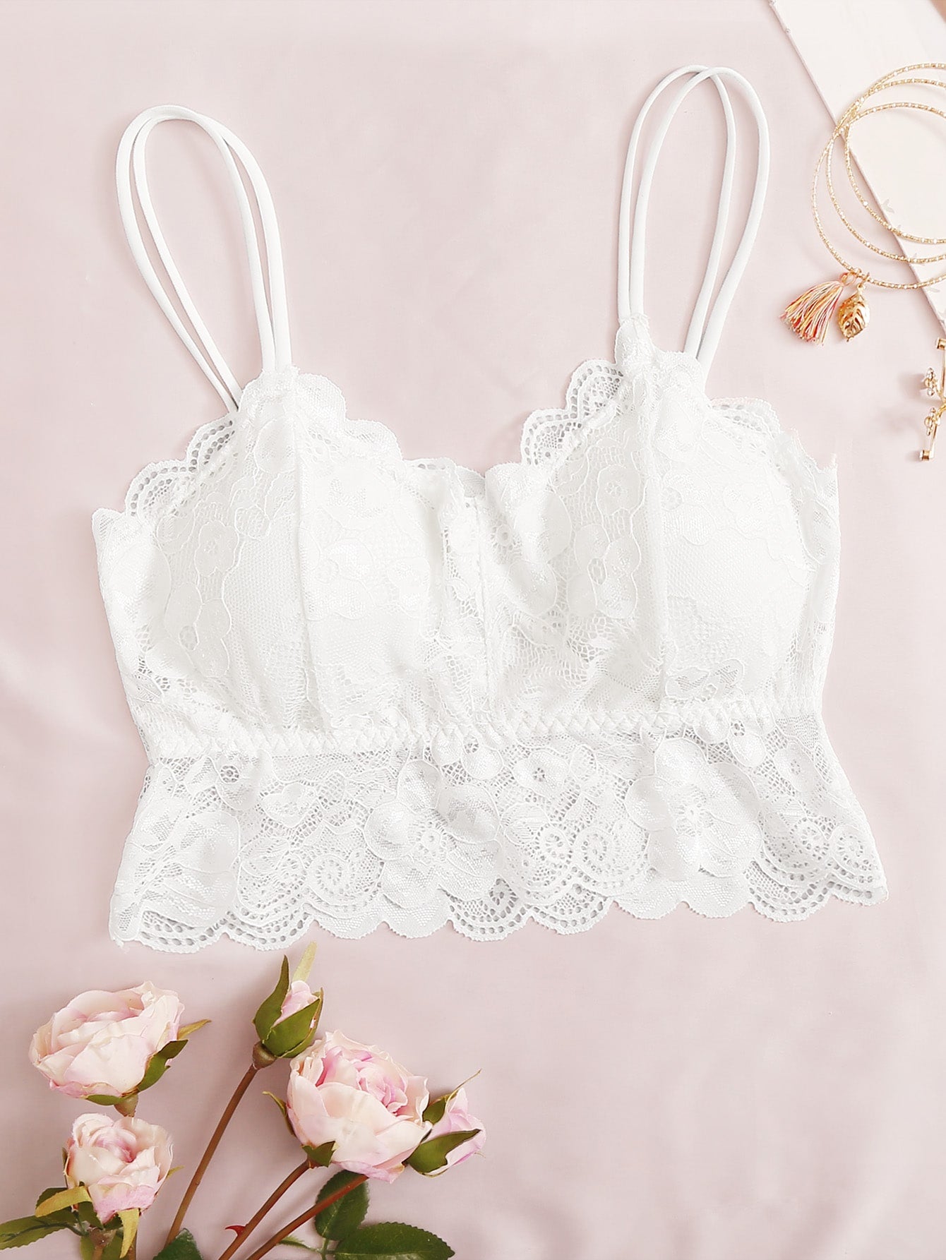 Floral Lace Bralette – FAZAH FASHION