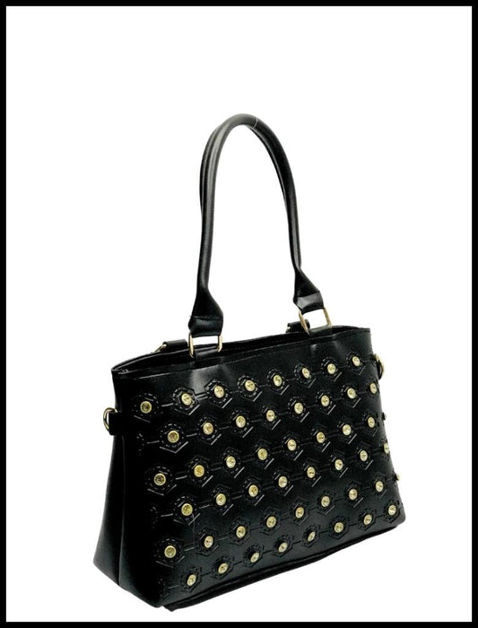 Rhinestone Decor Square Hand Bag