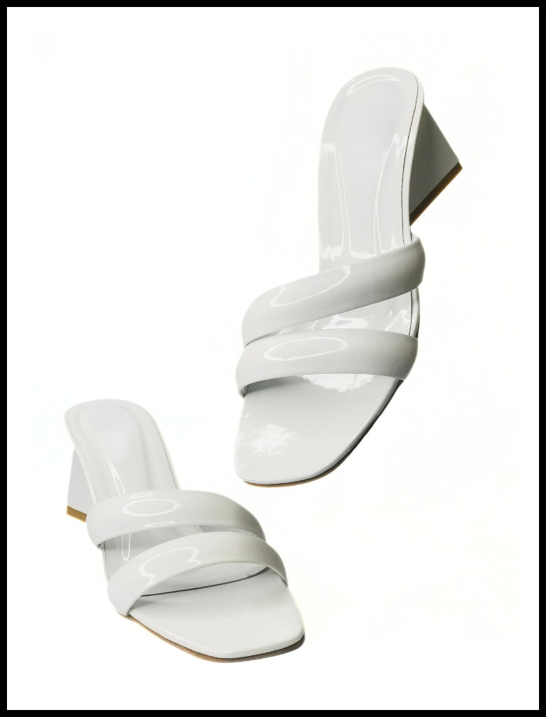 V-Shaped Heeled Sandals