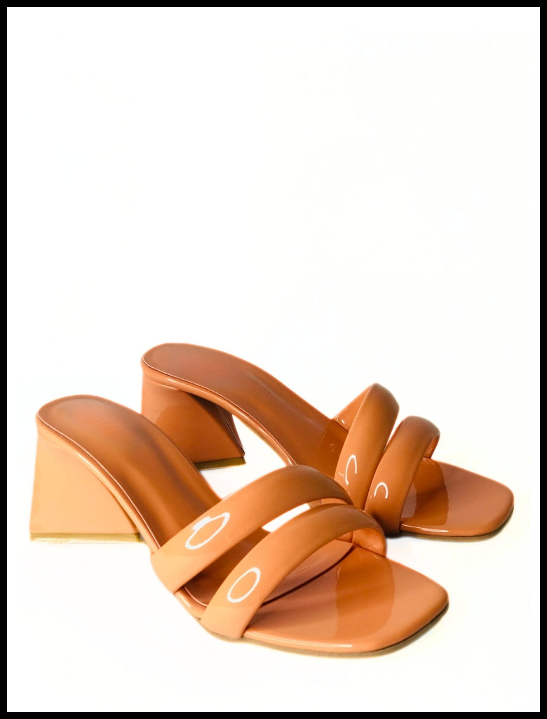 V-Shaped Heeled Sandals